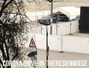 Weitere „Drive-In“-Station auf der Theresienwiese eröffnet zur Abstrichentnahme bei Verdacht auf eine Corona-Virusinfektion"  (©Foto: Martin Schmitz)